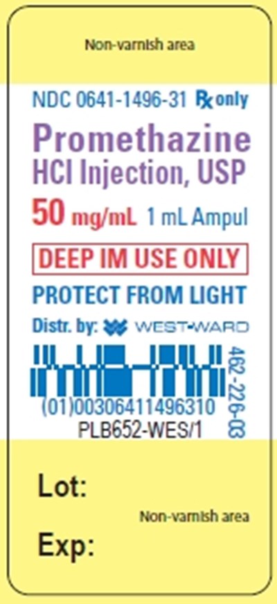 1000510 0641-1496-31 Promethazine.jpg Ampule Label - 1000510 0641 1496 31 Promethazine